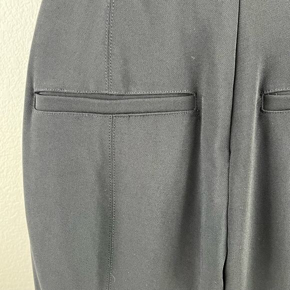 Veronica Beard Paula Black High Waist Back Zip Slit Hem Slim Trouser Pants 00/XS - Picture 10 of 14